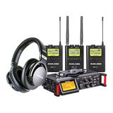 麦拉达WM9S无线麦克风搭配TASCAM DR-70D录音机   影视同期录音套装