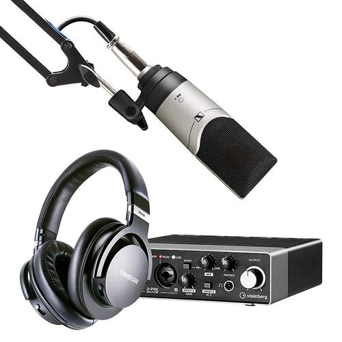 Steinberg/YAMAHA 雅马哈UR 22C声卡搭配森海塞尔MK4麦克风 专业个人录音配音设备套装