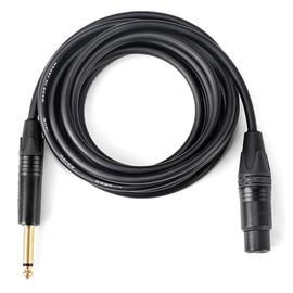 佳耐美(Canare) DS0005 单声道6.3插头转母卡侬 麦克风录音线（3米）