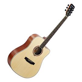 星臣(Starsun) DG220C-P 41寸原声初学入门木吉他 缺角民谣吉他（原木哑光色）