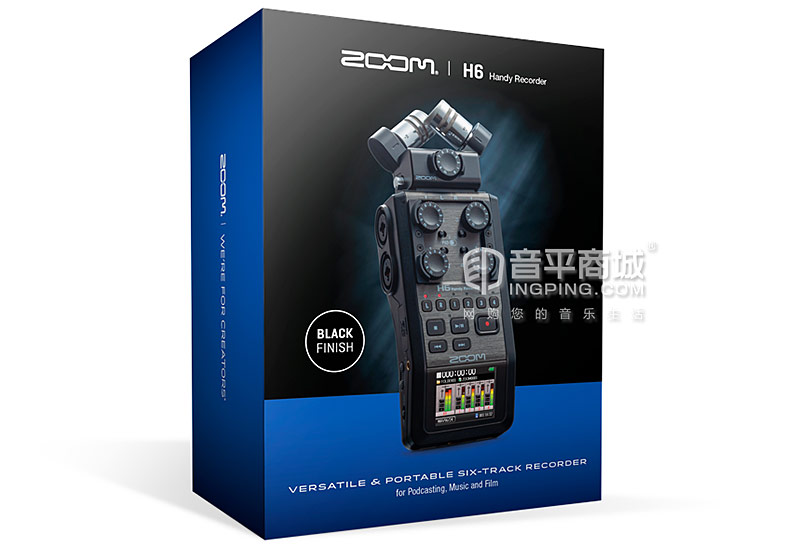 ZOOM H6 便携式数字录音机 同期6轨录音（可换咪头） 新闻采访录音笔